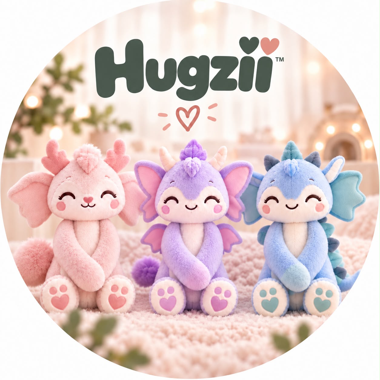 Luna, Ava en Zeke samen in de wereld van Hugzii